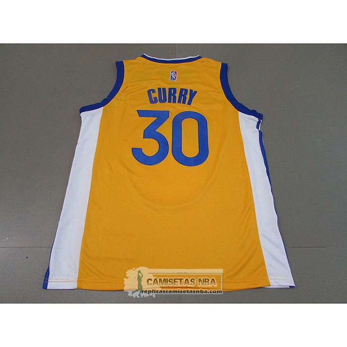 Camiseta Golden State Warriors Stephen Curry NO 30 Statement 2021 Oro